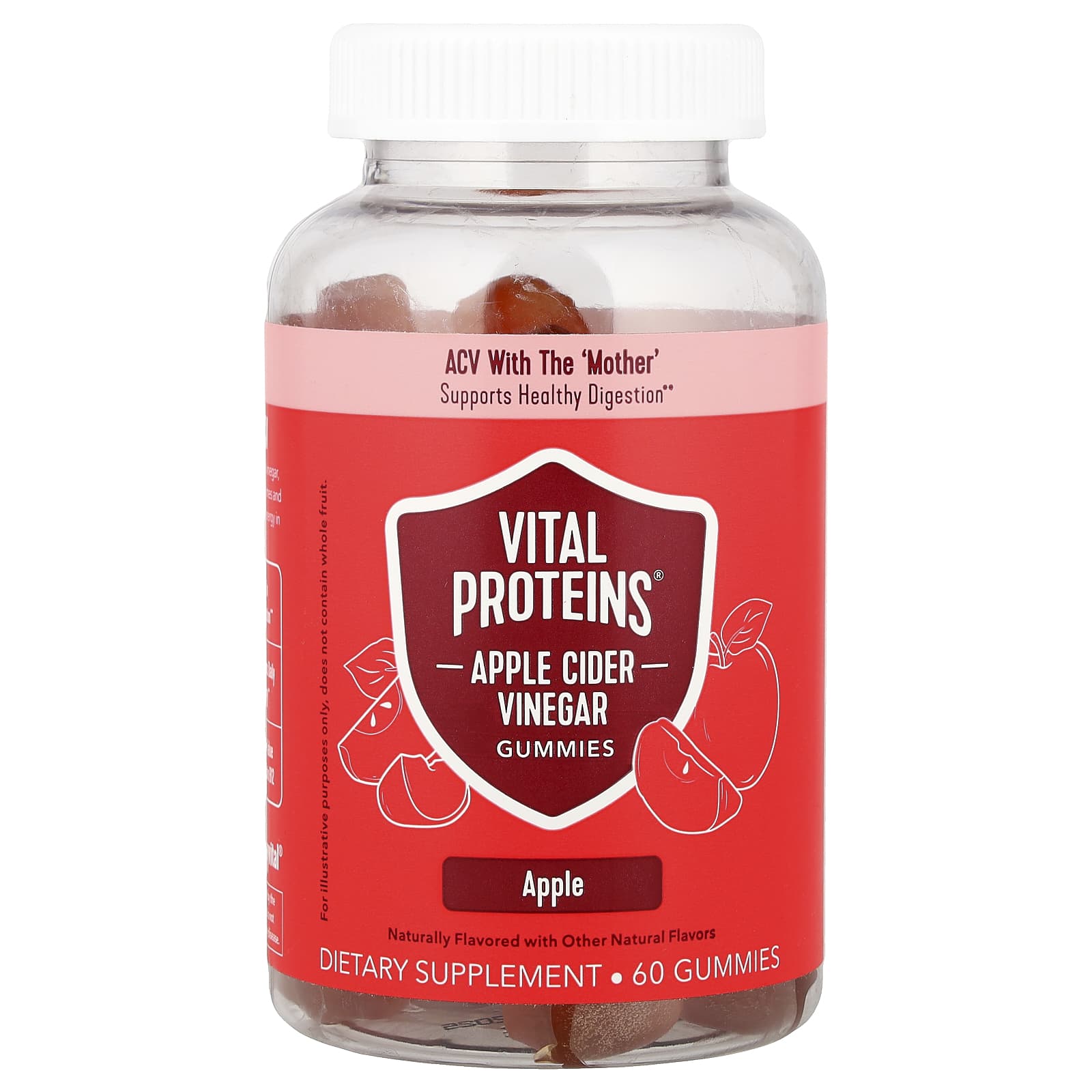 Vital Proteins, Gummies Apple Cider Vinegar, 60 Count