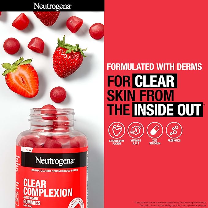Neutrogena Clear Complexion Antioxidant Gummies with Zinc - Image 5