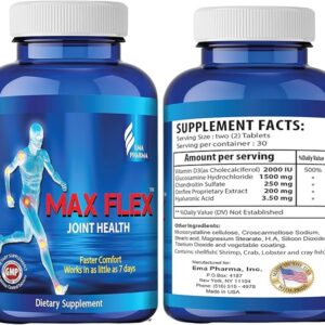 MAX FLEX UC-II – Joint Support Collagen with Glucosamine, Chondroitin & Turmeric – 60 Tablets